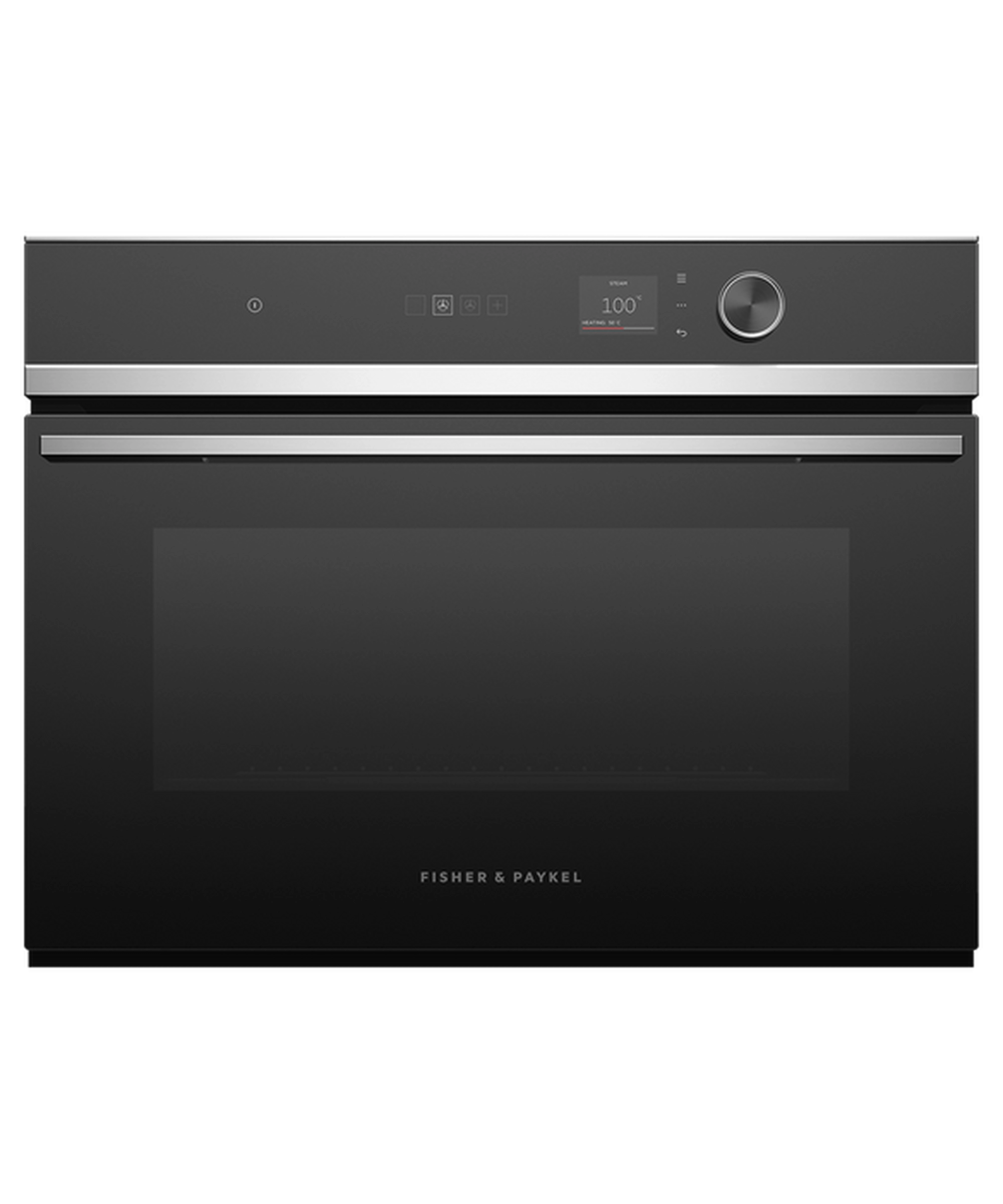Fisher & Paykel OS60NDLX1 Built In Compact Steam Oven - Black / Stainless Steel