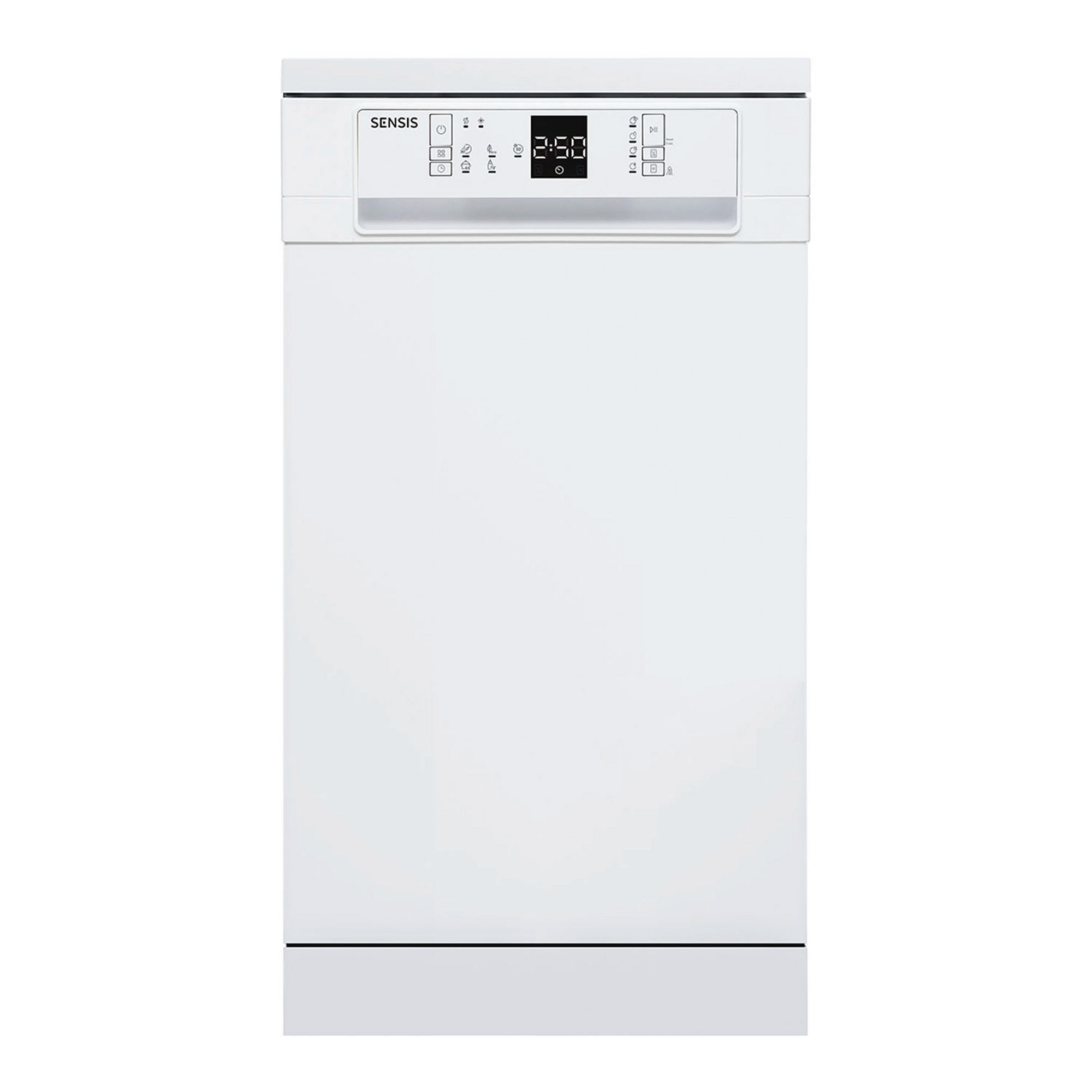 Sensis DWF0110SLEW Slimline Dishwasher - White - 10 Place Settings