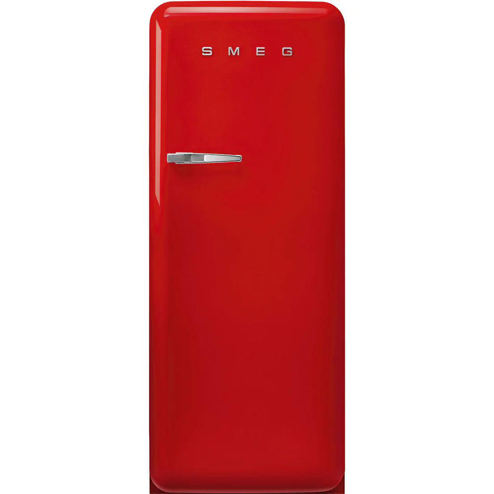 Smeg FAB28LRD5UK 50's Style Freestanding Fridge Left Hinge Red Smeg FAB28LRD5UK 50's Style Freestanding Fridge Left Hinge Red