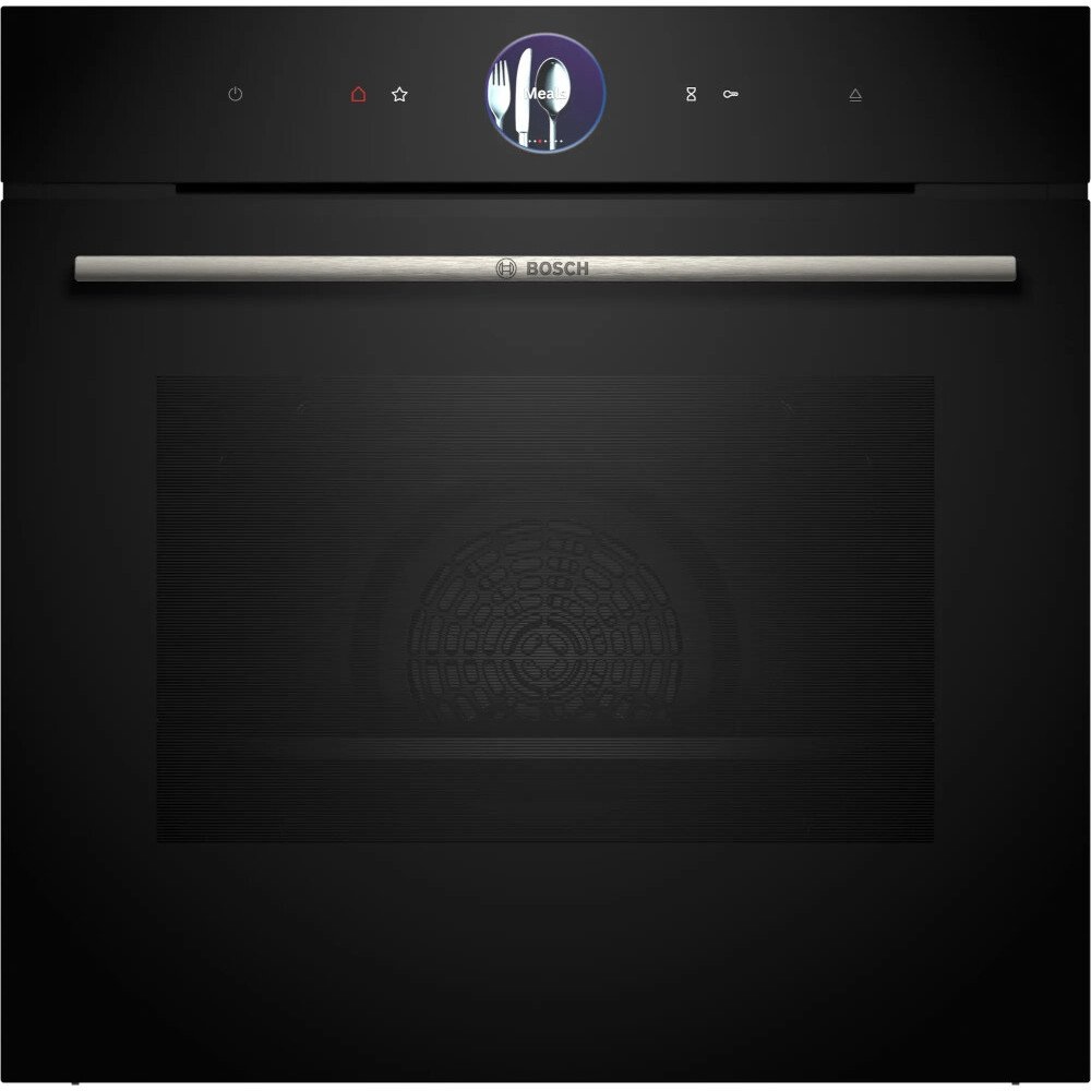 Bosch HSG7364B1B Series 8 Built-In Electric Single Oven with Steam Function – Black - Image 1 Bosch HSG7364B1B Series 8 Built-In Electric Single Oven with Steam Function – Black - Image 1