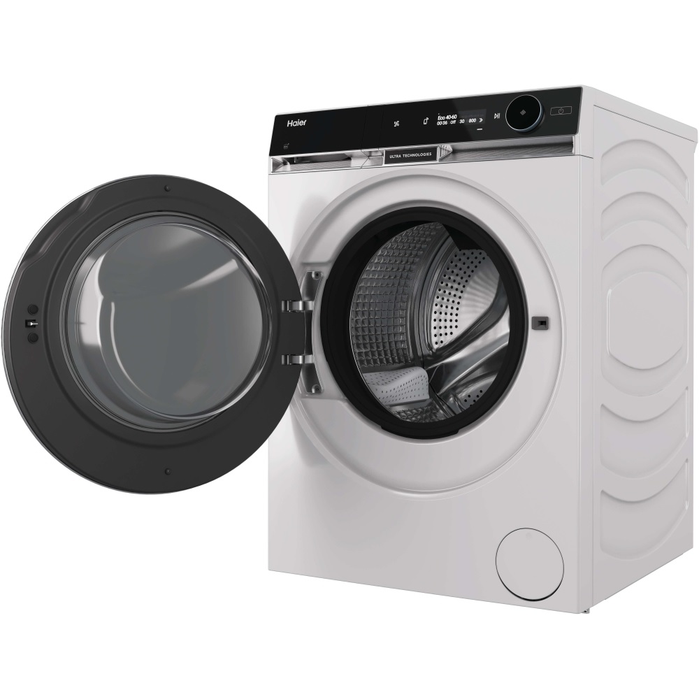 Haier HWD120BD16397EUK 12kg/7kg, 1600 Spin Washer Dryer - White - Image 3