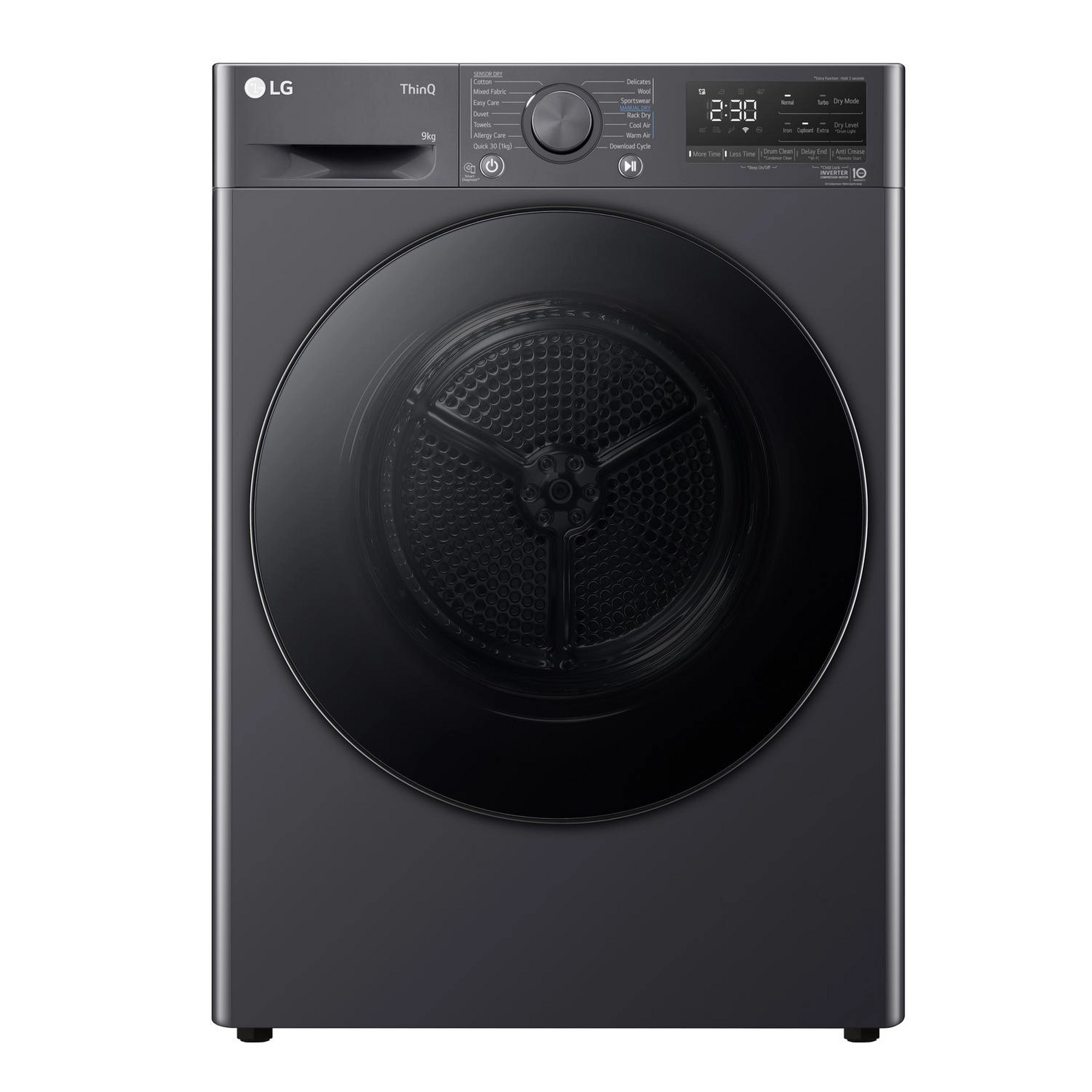 LG FDV709GN 9kg Heat Pump Tumble Dryer - Slate Grey LG FDV709GN 9kg Heat Pump Tumble Dryer - Slate Grey