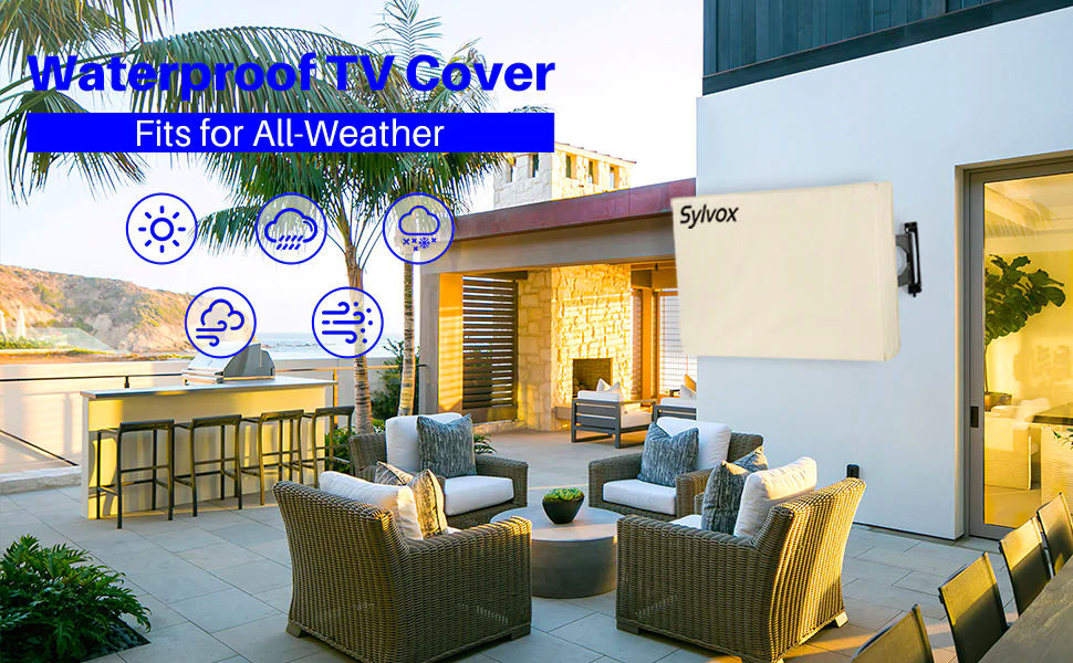 Sylvox OT65A1COVER Waterproof Outdoor TV Cover for 60''-65" TVs - Image 2