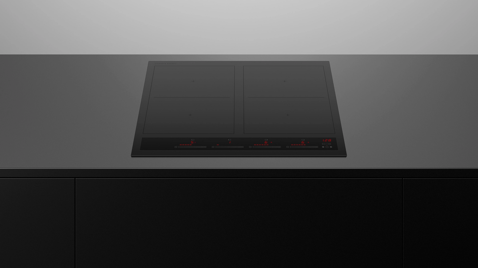 Fisher & Paykel CI604ZZDTB5 4 Zone Induction Hob - Black - Image 1 Fisher & Paykel CI604ZZDTB5 4 Zone Induction Hob - Black - Image 1