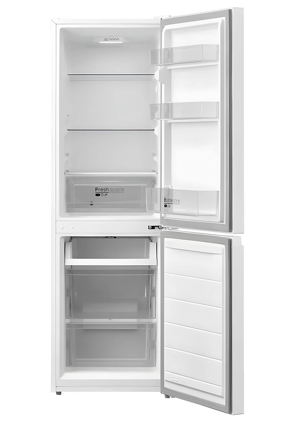MIDEA MDRB254FGE01 - White 60/40 Fridge Freezer - Image 2