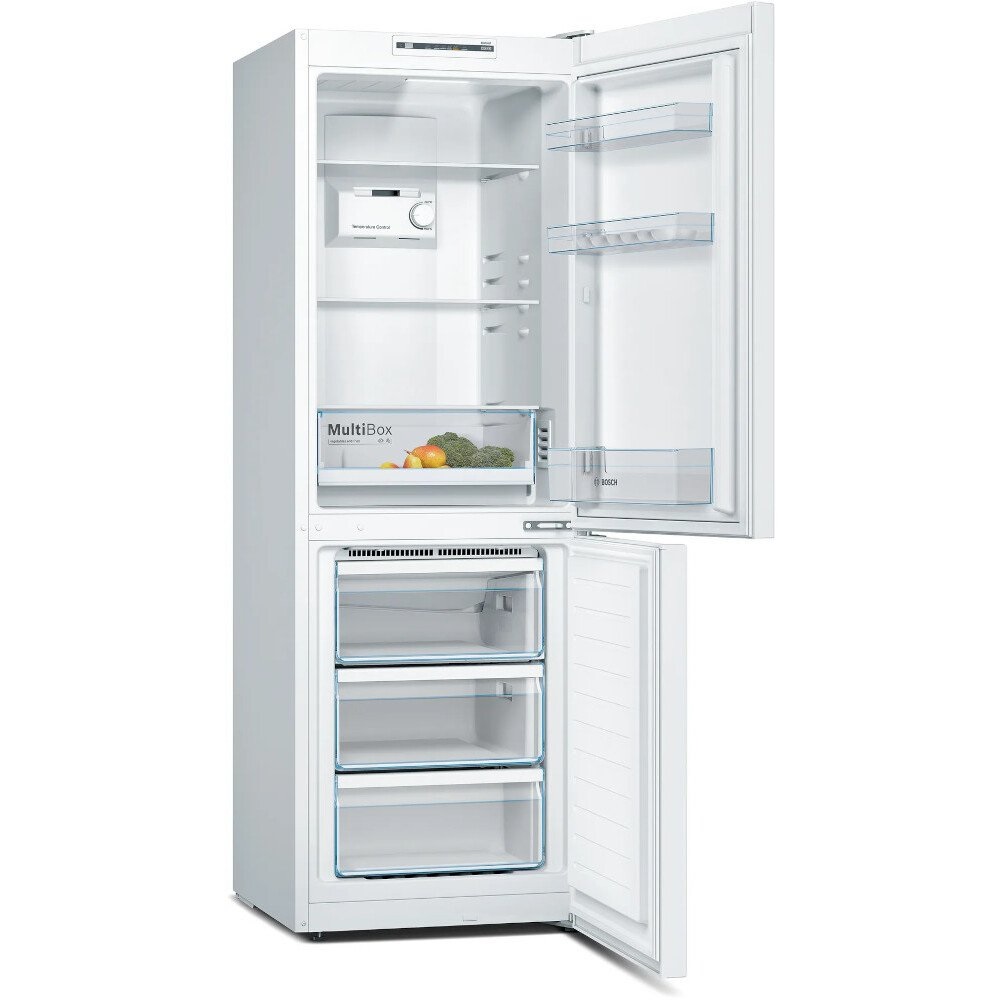 Bosch KGN33NWEBG No Frost Fridge Freezer, 60/40, White - Image 2