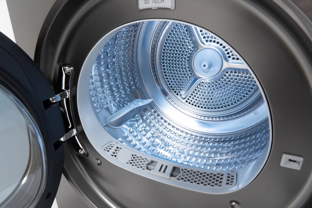 Schonhaus TDSHF018A3G Heat Pump Tumble Dryer, 8kg, Grey - Image 3