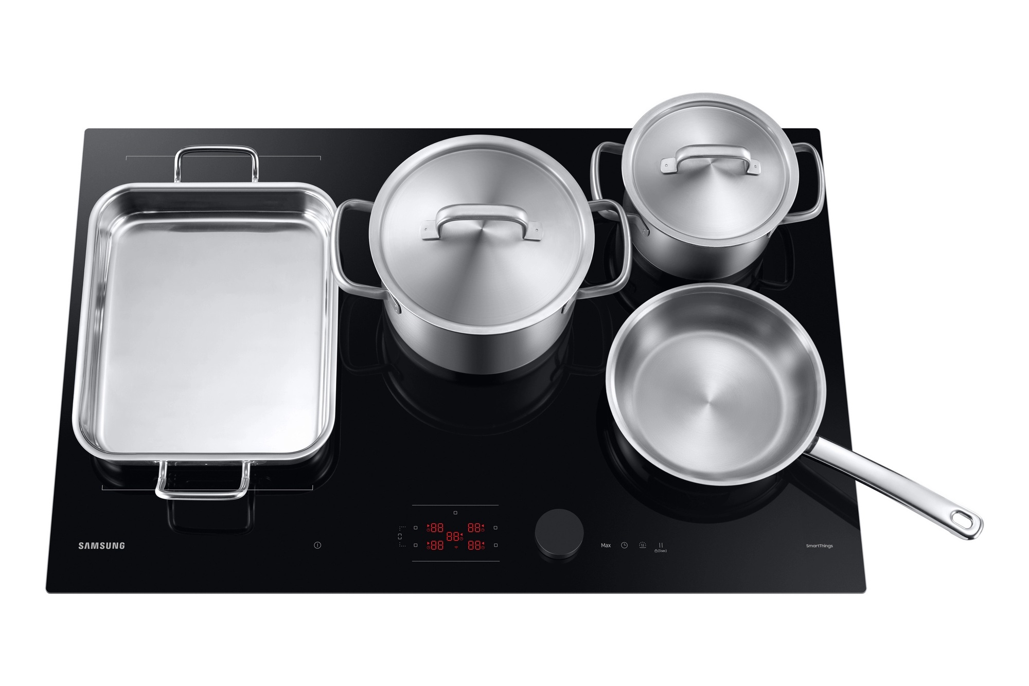 Samsung NZ85C6058FKU1 80cm 5 Burner Induction Hob with Flex Zone Plus - Black - Image 4