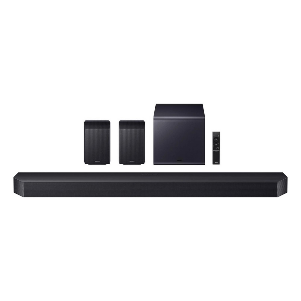 Samsung HW-Q990H/XU 11.1.4ch Q-Series Soundbar with Subwoofer & Rear Speaker - Titan Black - Image 3 Samsung HW-Q990H/XU 11.1.4ch Q-Series Soundbar with Subwoofer & Rear Speaker - Titan Black - Image 3