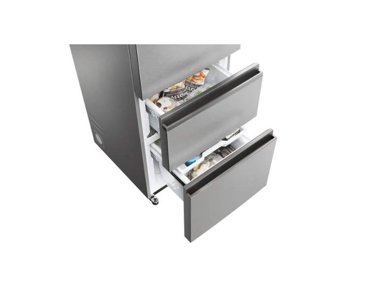 Haier HTW5618EWMG Total No Frost Fridge Freezer, 60/40 - Silver - Image 3