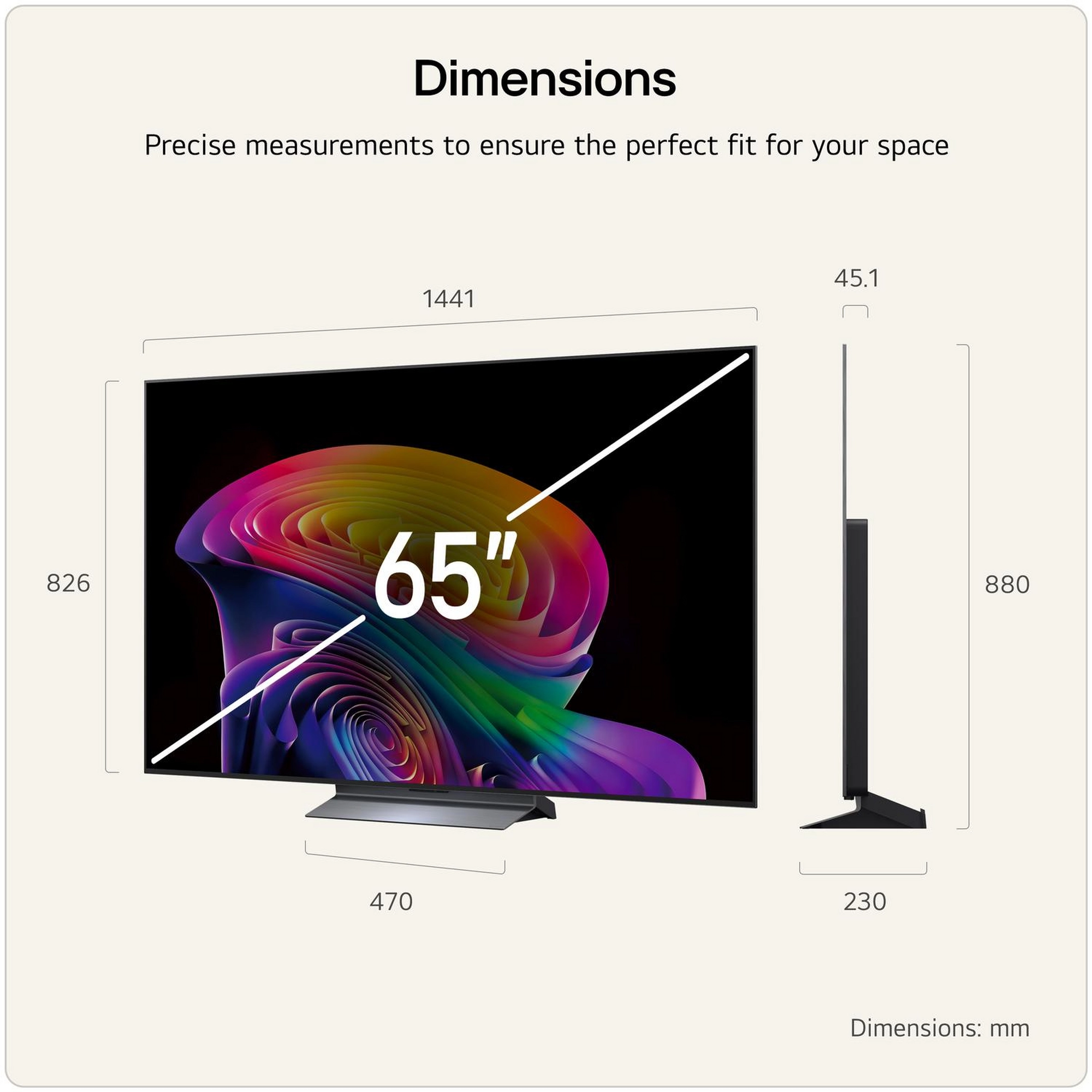 LG OLED65C66LB.AEK 65" 4K OLED evo AI Smart TV - Image 2 LG OLED65C66LB.AEK 65" 4K OLED evo AI Smart TV - Image 2
