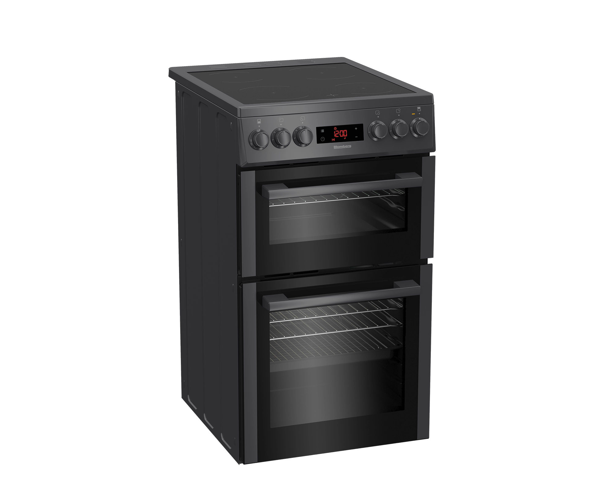 Blomberg HKS951N 50cm Double Oven Electric Cooker with Ceramic Hob - Anthracite - Image 2