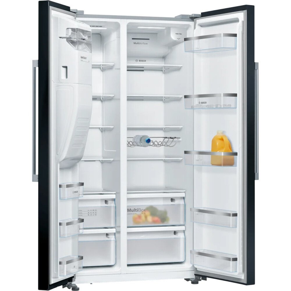 Bosch KAD93ABEP Series 6, American Fridge Freezer, Plumbed – Black - Image 2 Bosch KAD93ABEP Series 6, American Fridge Freezer, Plumbed – Black - Image 2
