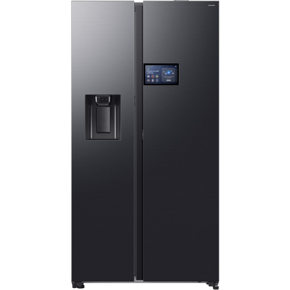 Samsung RS90F64EEFEU Series 9 AI Plumbed American Fridge Freezer - Black