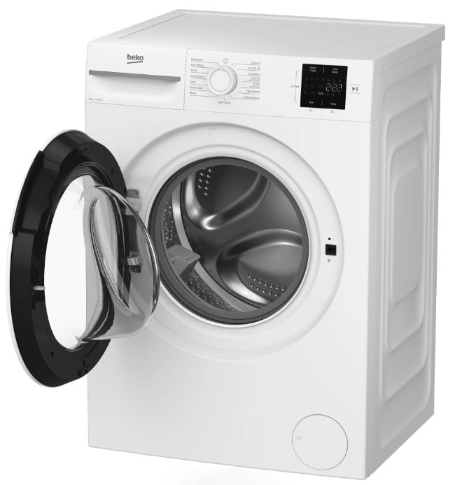 Beko BM1WT3921W Freestanding 9kg 1200rpm Washing Machine with Quick Programme - Image 2 Beko BM1WT3921W Freestanding 9kg 1200rpm Washing Machine with Quick Programme - Image 2