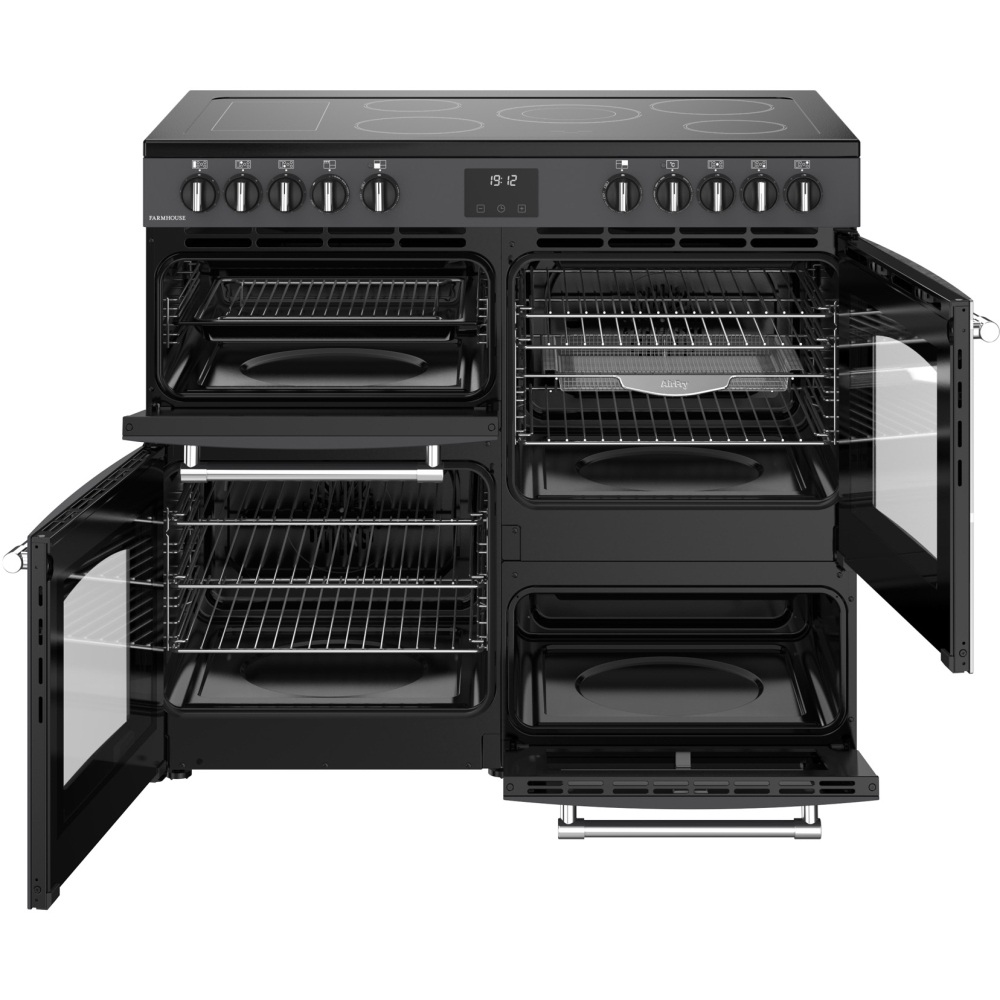 Belling 444411825 RCA FARMHOUSE 100E A 100cm Ceramic Range Cooker - Grey - Image 2 Belling 444411825 RCA FARMHOUSE 100E A 100cm Ceramic Range Cooker - Grey - Image 2