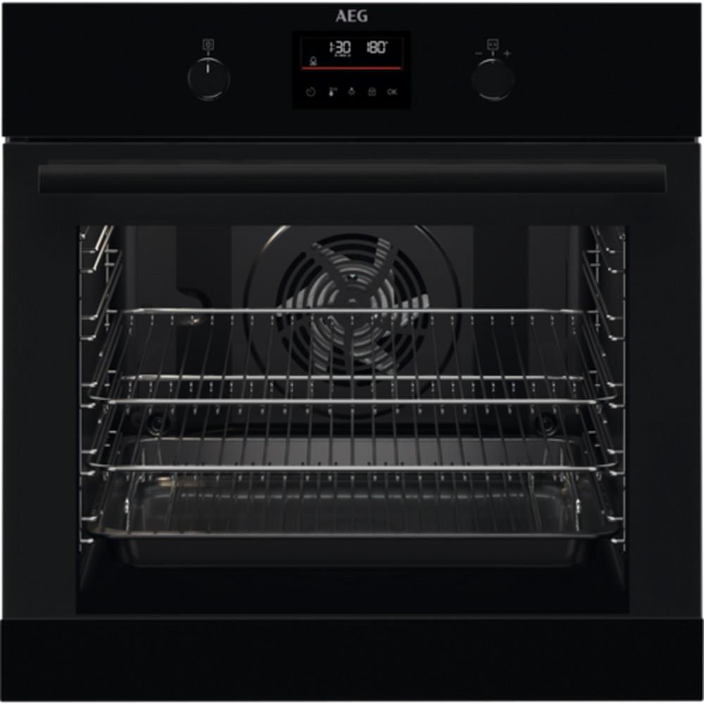 AEG BEX33501EB 59.4cm Built In Electric Single Oven in Black - Image 1