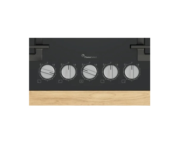 Bosch PPQ7A6I40 75cm, 5 Burner Gas Hob - Black - Image 2 Bosch PPQ7A6I40 75cm, 5 Burner Gas Hob - Black - Image 2