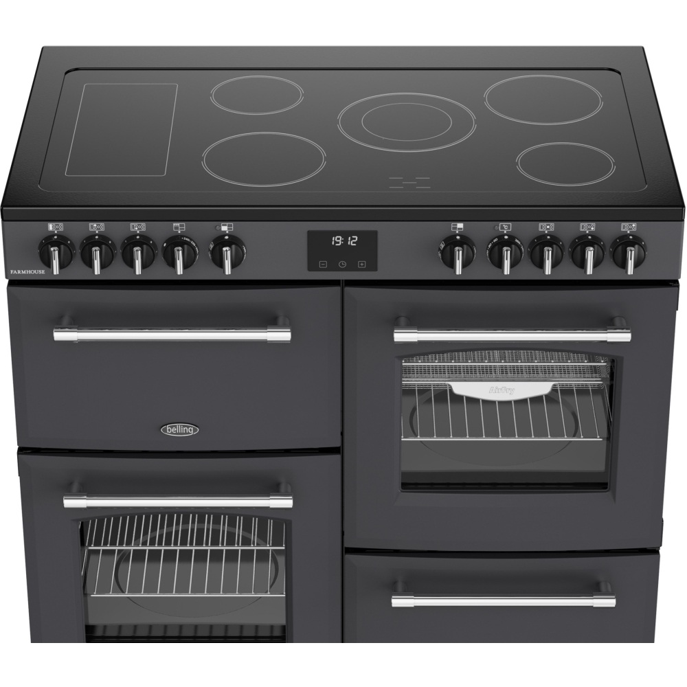 Belling 444411825 RCA FARMHOUSE 100E A 100cm Ceramic Range Cooker - Grey - Image 3 Belling 444411825 RCA FARMHOUSE 100E A 100cm Ceramic Range Cooker - Grey - Image 3