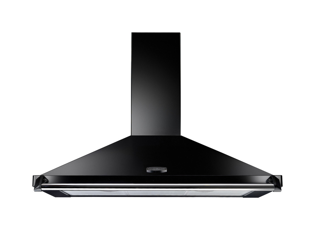 Rangemaster 63050 Classic 90CM Hood - Black Chrome Rail Rangemaster 63050 Classic 90CM Hood - Black Chrome Rail
