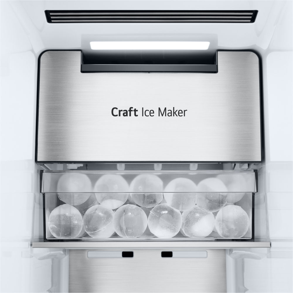 LG GSXE90BSDD American Fridge Freezer, Plumbed, Stainless Steel, D Rated - Image 3