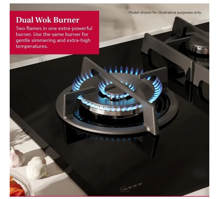 Neff T27CIQ8S0 N70 5 Burner Gas Hob, Black - Image 4