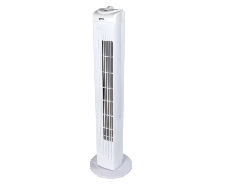 Igenix DF0029 Tower Fan, Oscillating, 29 Inch, 3 Speeds – White - Image 4 Igenix DF0029 Tower Fan, Oscillating, 29 Inch, 3 Speeds – White - Image 4