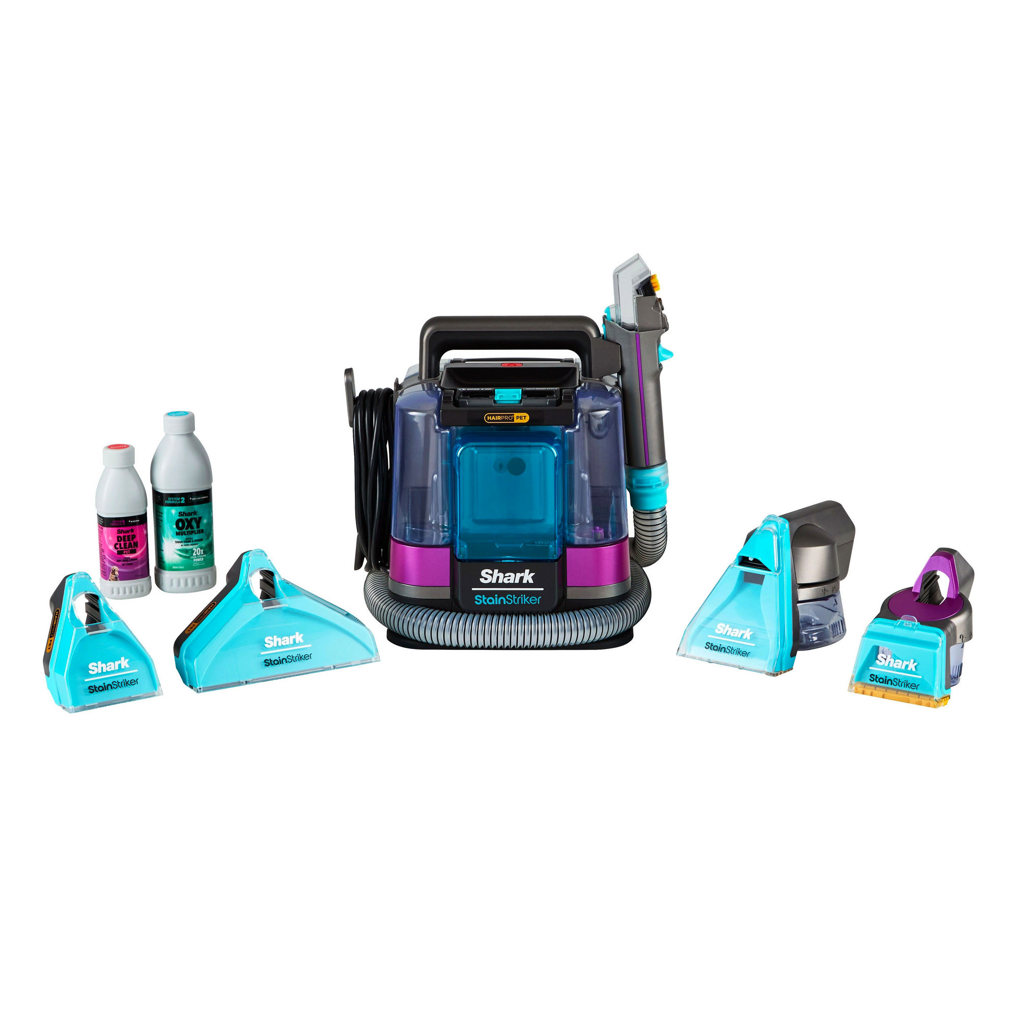 Shark PX250UKT StainStriker HairPro Pet Stain & Spot Cleaner - Dark Silver & Force Fuchsia - Image 2