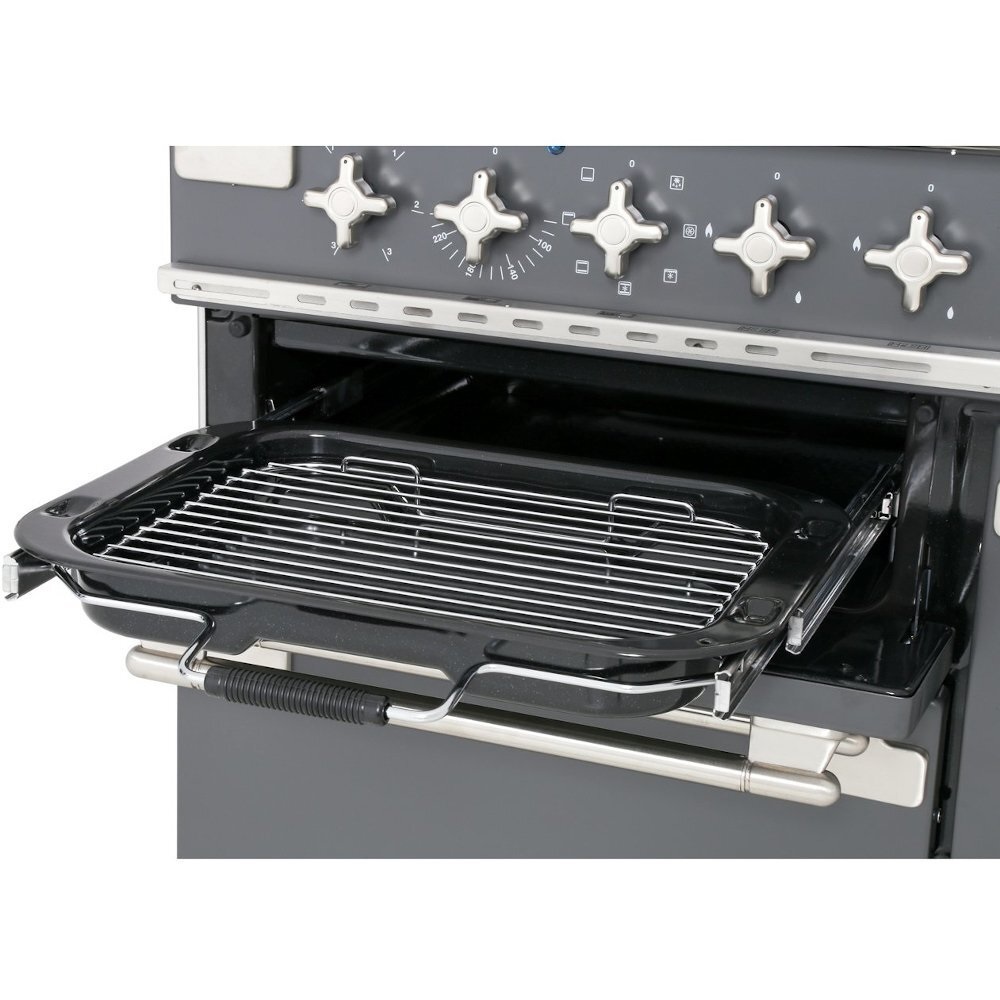 Rangemaster ELS110DFFMG 110cm Dual Fuel Range Cooker Elise Mineral Green / Brushed Nickel - Image 4 Rangemaster ELS110DFFMG 110cm Dual Fuel Range Cooker Elise Mineral Green / Brushed Nickel - Image 4