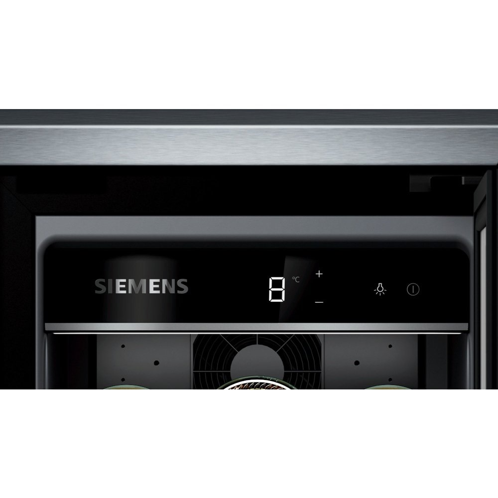 Siemens KU20WVHF0G iQ500 Integrated Wine Cooler - Black - Image 2