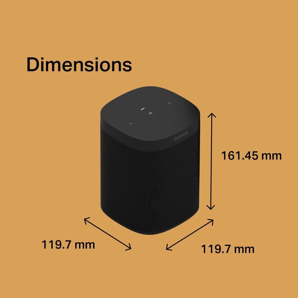 Sonos One SL Wireless Multiroom Smart Speaker with Airplay 2 in Black - Image 4