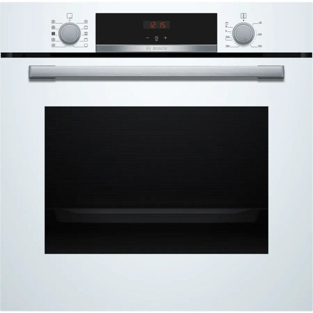 Bosch HQA534BW3B Series 4 Built-In Electric Single Oven, White, A+ Rated - Image 1