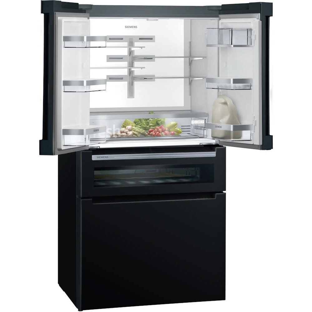 Siemens KF96RSBEA iQ700 Non-Plumbed American Fridge Freezer - Black - Image 2 Siemens KF96RSBEA iQ700 Non-Plumbed American Fridge Freezer - Black - Image 2