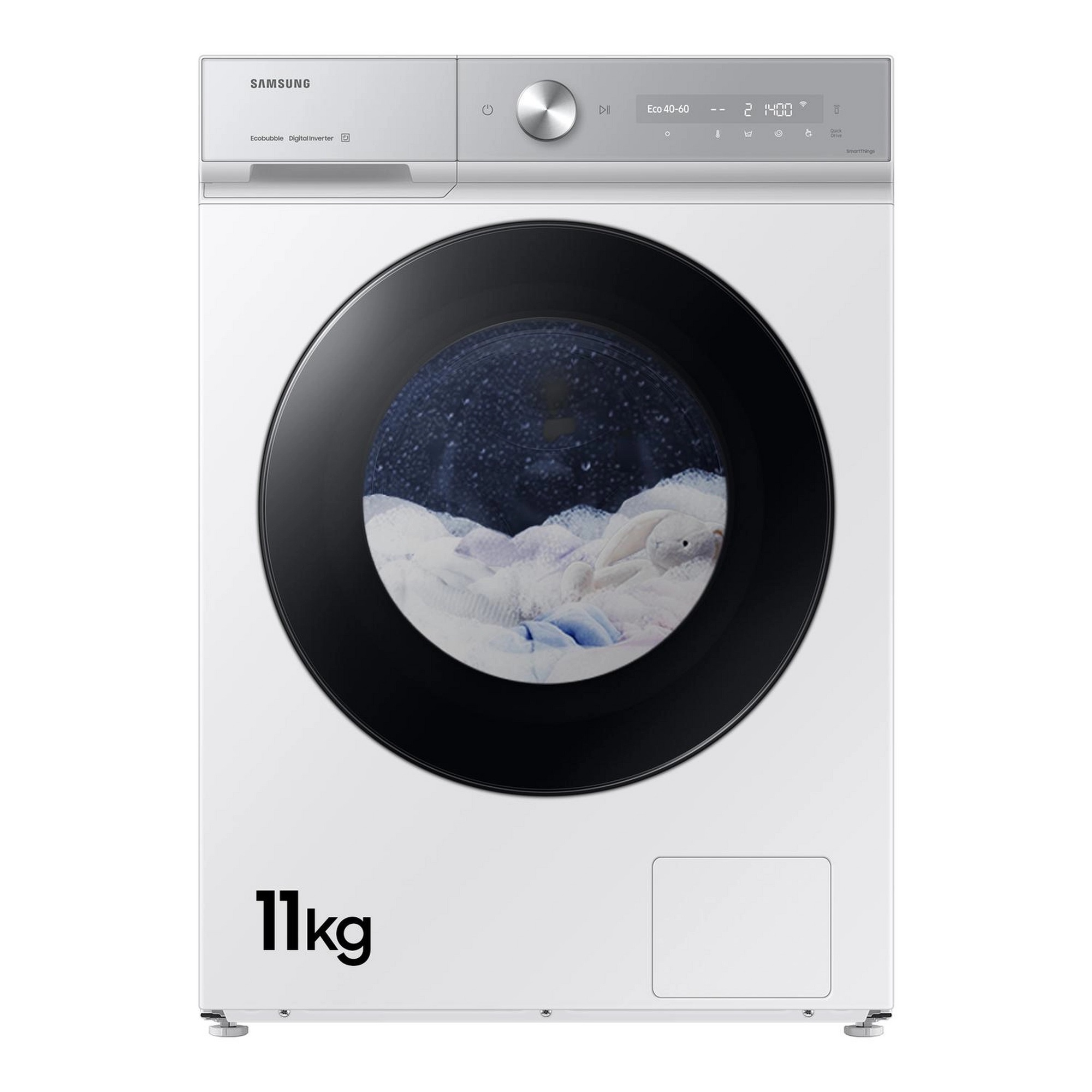 Samsung WW11DB8B95GHU1 11kg 1400 Spin Washing Machine - White - Image 1 Samsung WW11DB8B95GHU1 11kg 1400 Spin Washing Machine - White - Image 1
