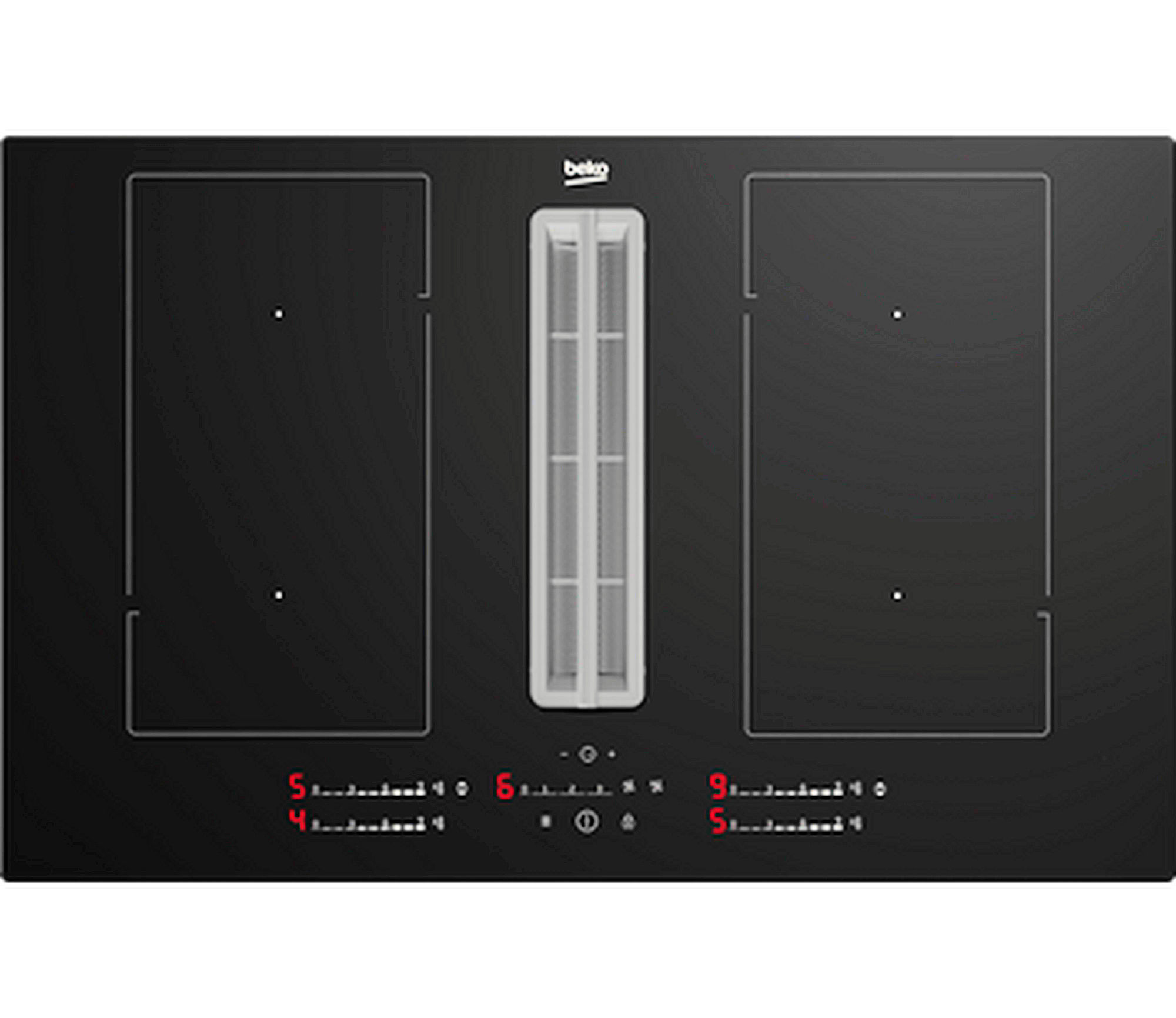 Beko HIXI84700UP 82cm Hob Extractor - Black - Image 1