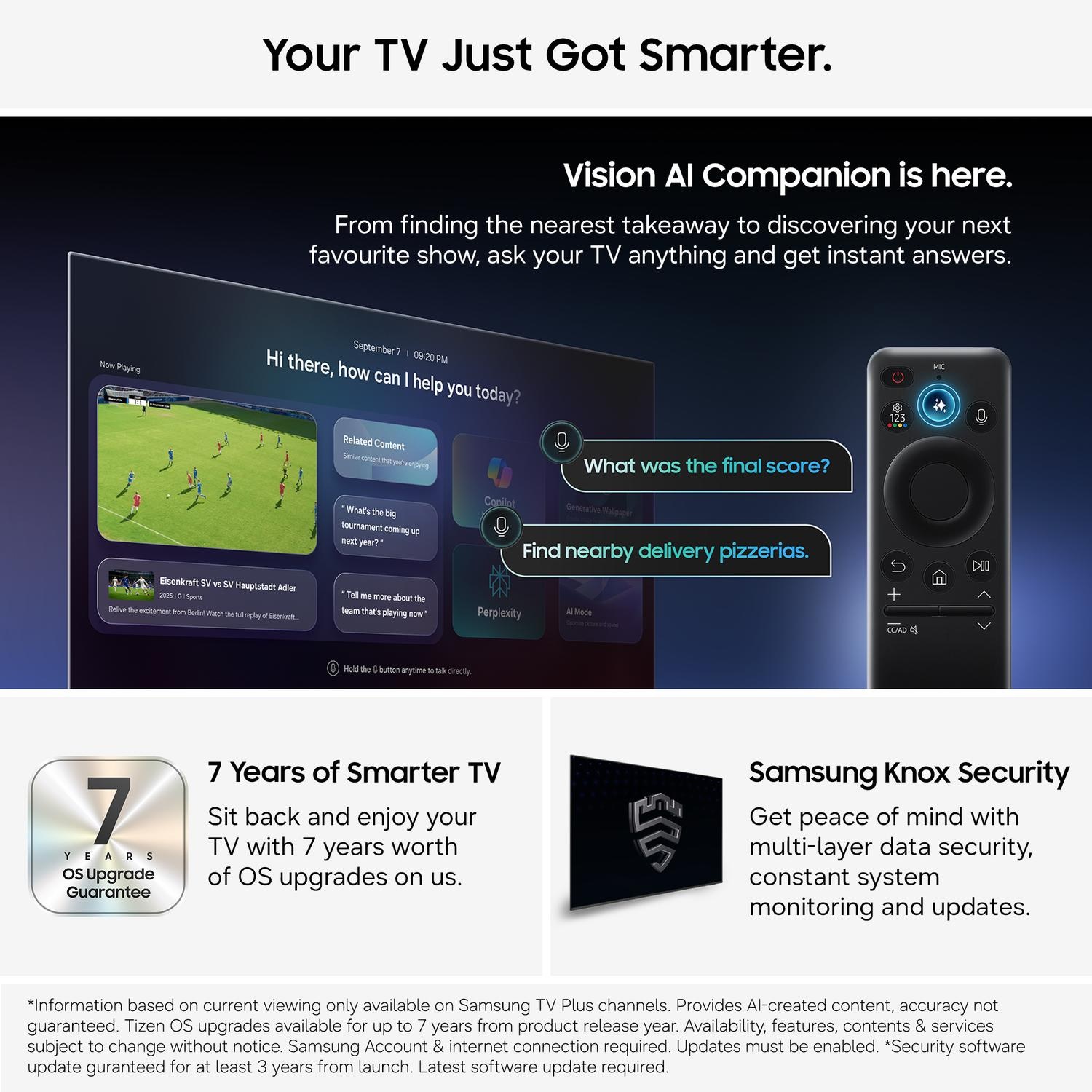 Samsung QE48S90HAEXXU 48" OLED Glare Free Vision AI Smart TV - Image 3