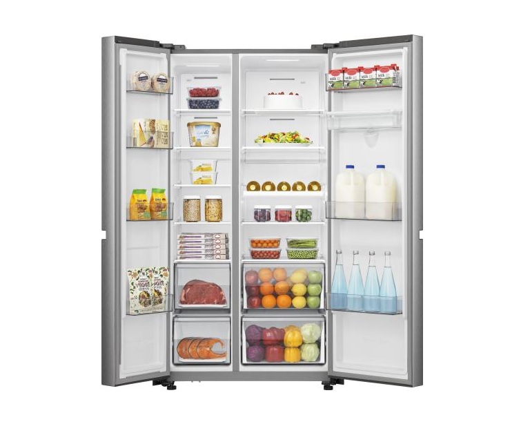 Hisense RS840N4WCE Non-Plumbed American Style Fridge Freezer – Stainless Steel - Image 2