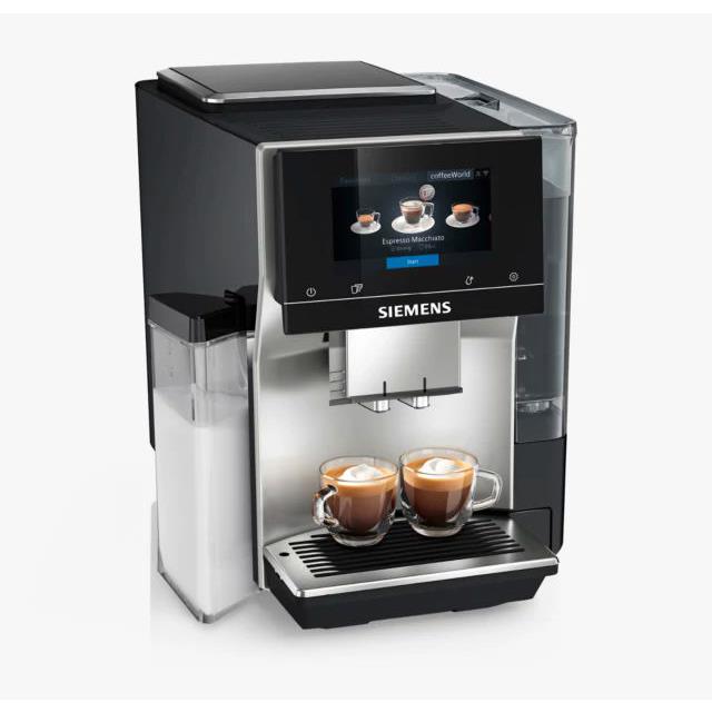 Siemens TQ707GB3 Bean to Cup Fully Automatic Coffee Machine in stainless steel