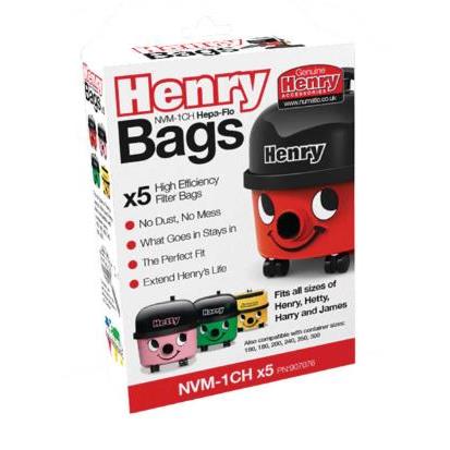 Numatic NU1002 Pack of 5 Hepa Flo Dust Bags