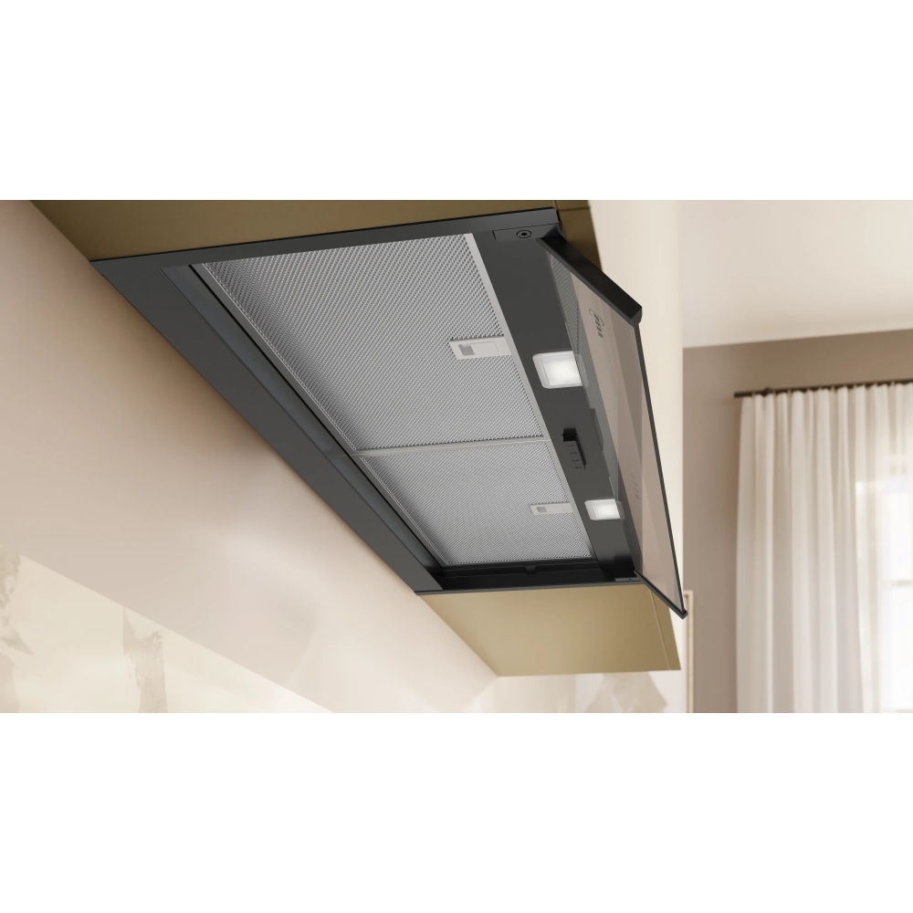 Neff D95XCC2S0B N50 Integrated Cooker Hood, Black, B Rated - Image 2 Neff D95XCC2S0B N50 Integrated Cooker Hood, Black, B Rated - Image 2