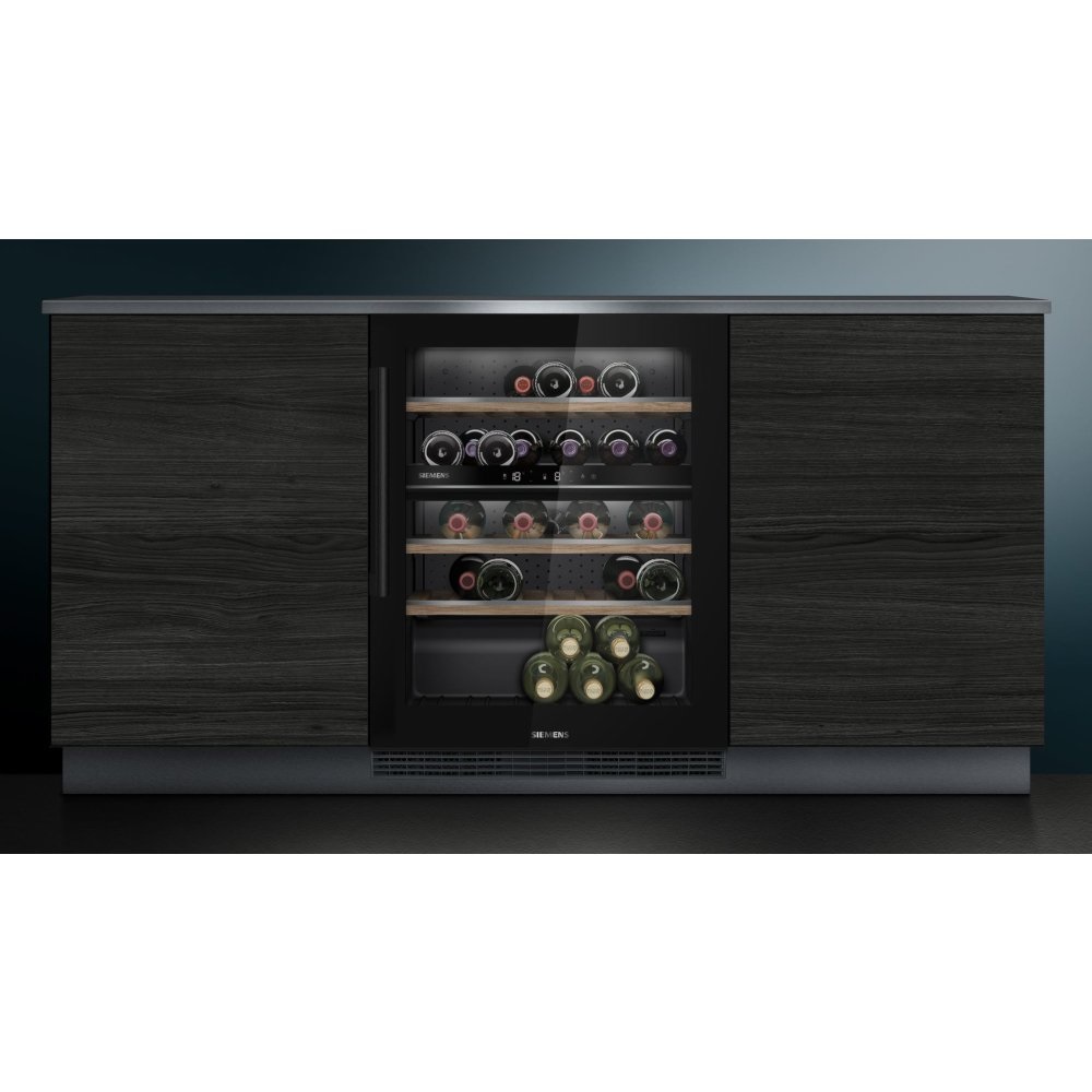 Siemens KU21WAHG0G iQ500 Integrated Wine Cooler - Black - Image 2