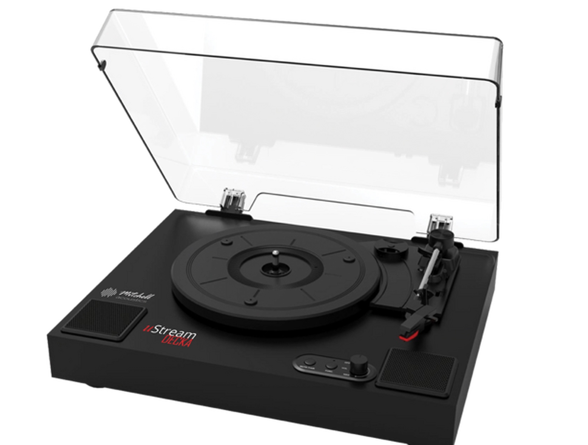 Mitchell Acoustics USTREAMDECKA Bluetooth Turntable - Black
