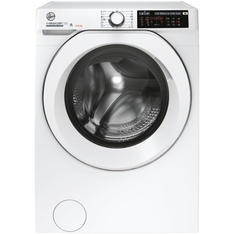 Hoover HD 496AMC/1-80 Washer Dryer, 9kg/6kg, 1400 Spin, White, D Rated