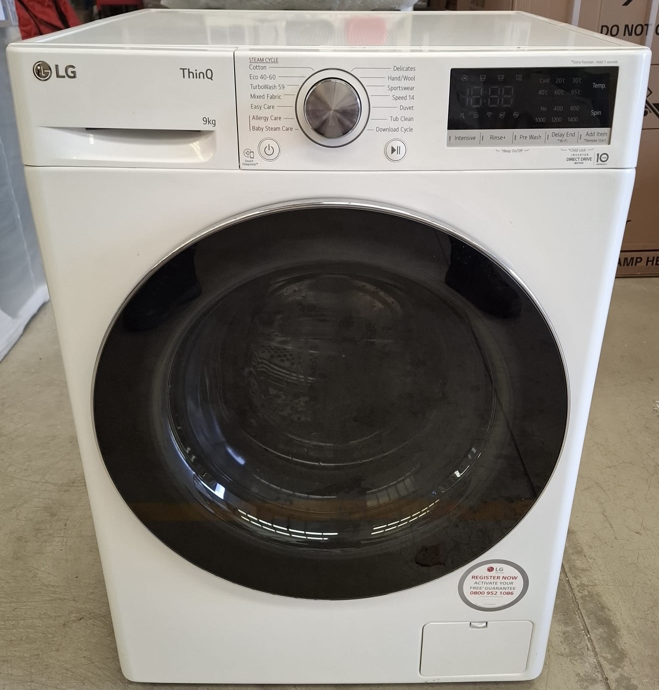 LG F4V709WTSE-GRADED* 9kg 1400 Spin Washing Machine – White LG F4V709WTSE-GRADED* 9kg 1400 Spin Washing Machine – White