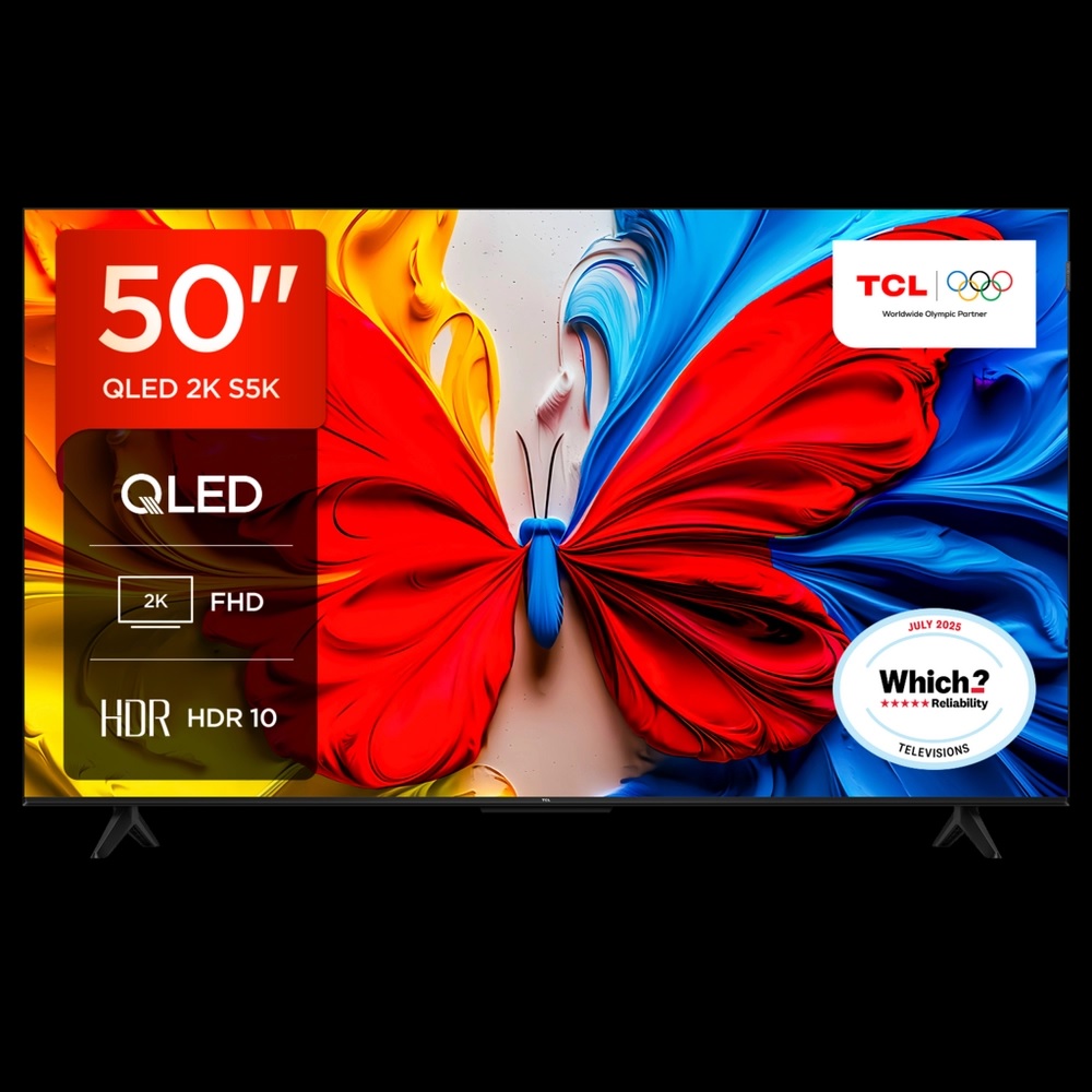 TCL 50V5C-UK 50" QLED FHD HDR Android TV - Image 1 TCL 50V5C-UK 50" QLED FHD HDR Android TV - Image 1