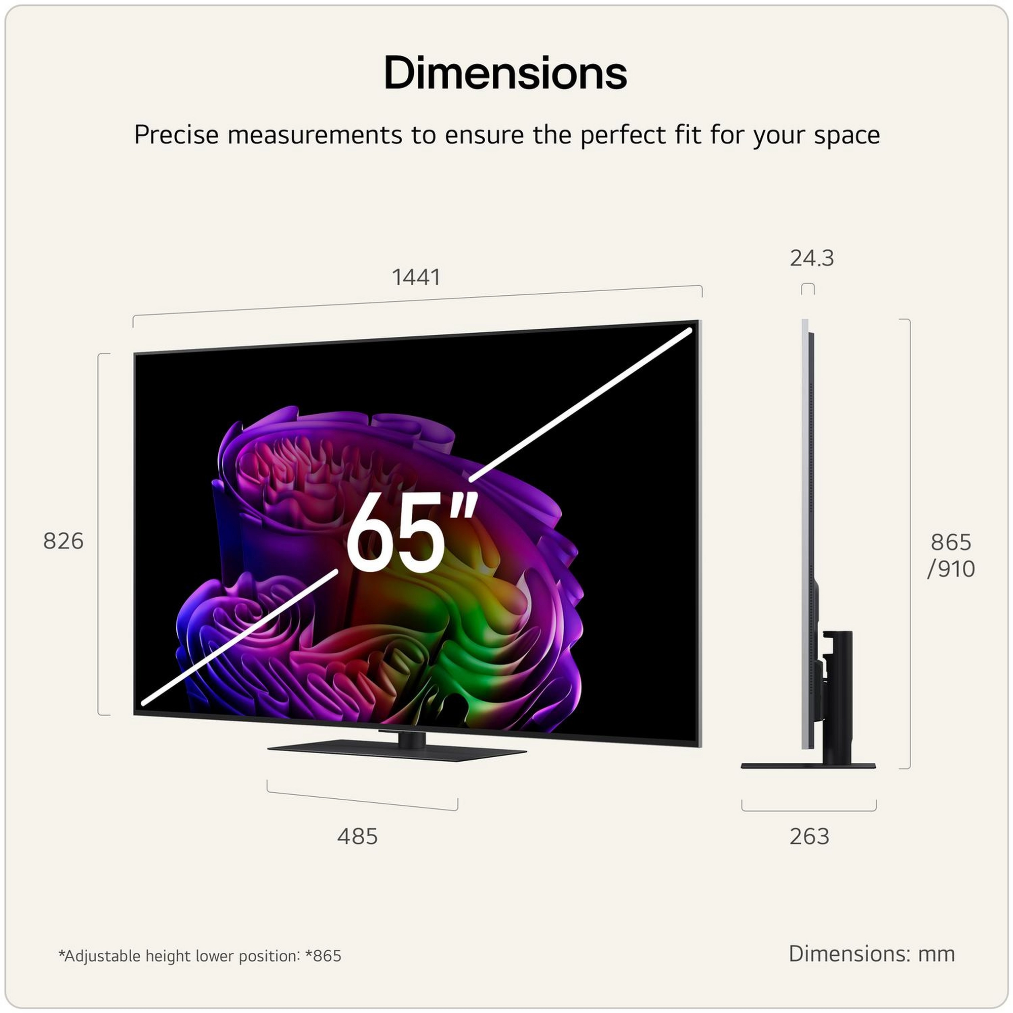 LG OLED65G66LS.AEK 65" 4K OLED evo AI Stand version Smart TV - Image 2