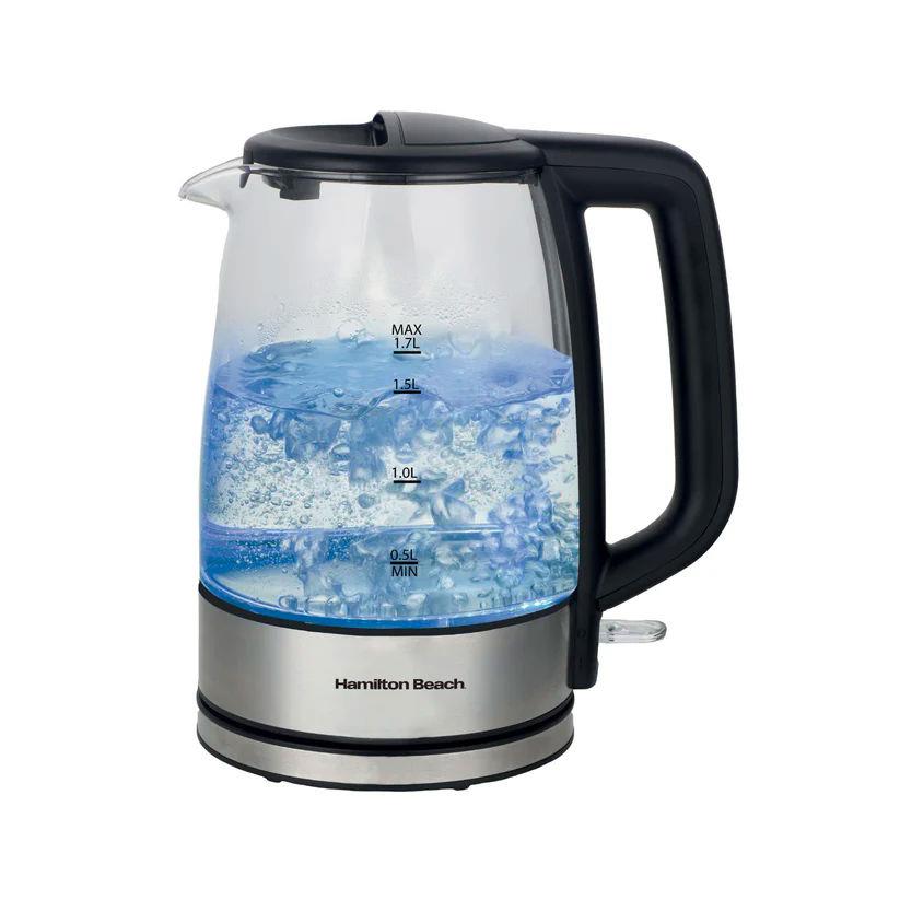Hamilton Beach HB5826G Glass 1.7 Litre Kettle - Image 1 Hamilton Beach HB5826G Glass 1.7 Litre Kettle - Image 1
