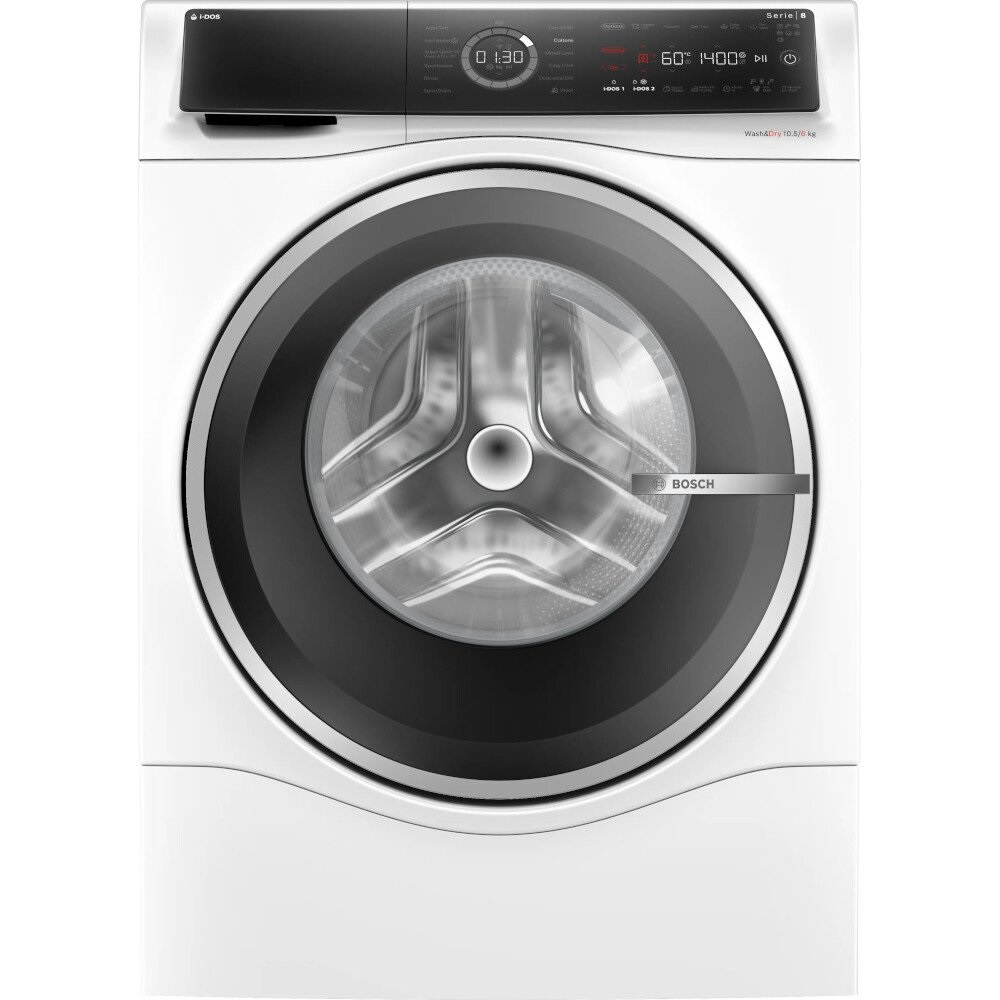 Bosch WNC25410GB i-Dos Washer Dryer, 10kg/6kg, 1400 Spin - White Bosch WNC25410GB i-Dos Washer Dryer, 10kg/6kg, 1400 Spin - White