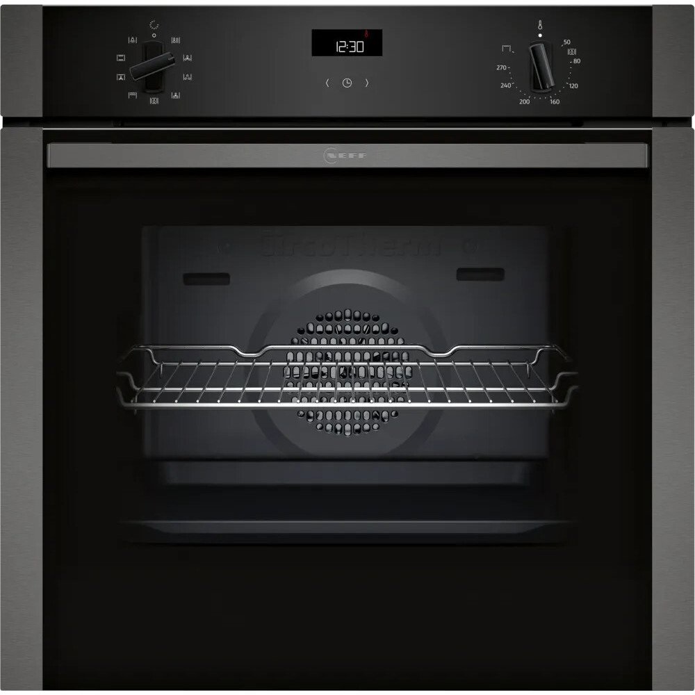 Neff B1ACE4AG3B N50 Built-In Electric Single Oven, Graphite Grey - Image 1