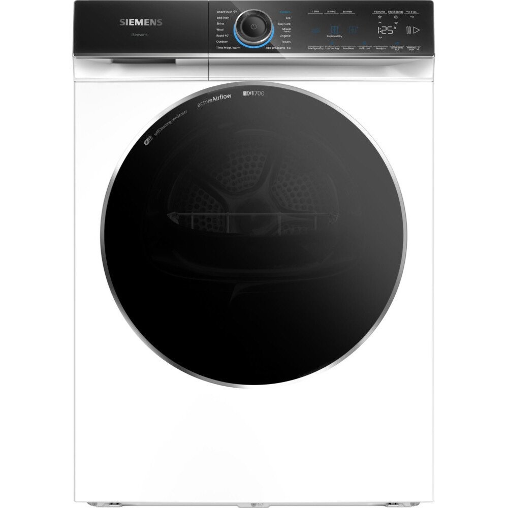 Siemens WR47B2C9GB iQ700 Heat Pump Tumble Dryer, 9kg - White - Image 1
